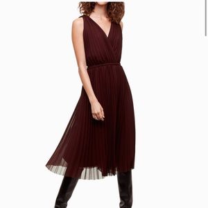 SOLD Aritzia Wilfred Karel Pleated Dress